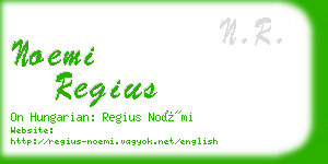 noemi regius business card